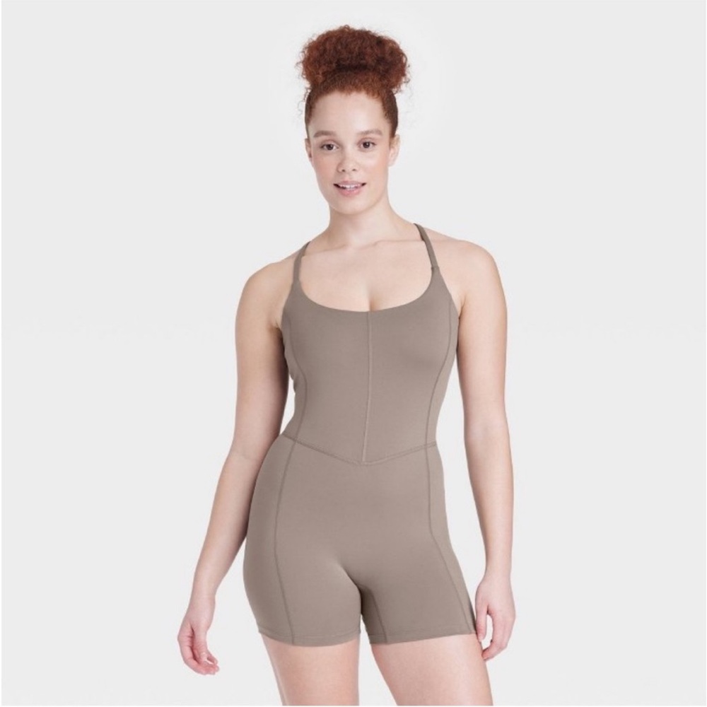 New! Women's Brushed Sculpt Short
Bodysuit - All In Motion Taupe XXL